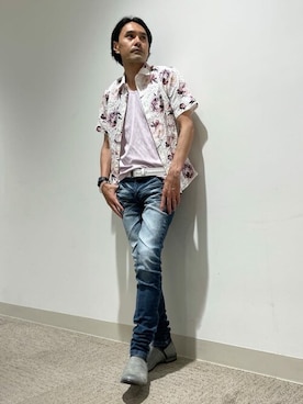 「TORNADO MART（トルネードマート）のアイテム（パンツ）」を使った、TORNADO MART_officialさん（メンズ・168cm）の秋コーディネート