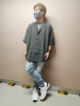 「TORNADO MART（トルネードマート）のアイテム（パンツ）」を使った、TORNADO MART_officialさん（メンズ・170cm）の秋コーディネート