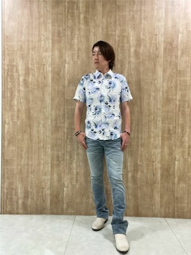 「TORNADO MART（トルネードマート）のアイテム（パンツ）」を使った、TORNADO MART_officialさん（メンズ・173cm）の秋コーディネート
