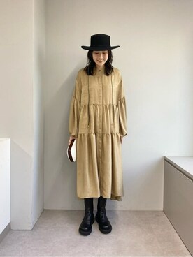 「FERRUCCIO VECCHI（フェリシオベッキ）の【FERRUCCIO VECCHI】ガウチョハット（ハット）」を使った、wgkatoさん（レディース・167cm）の夏コーディネート
