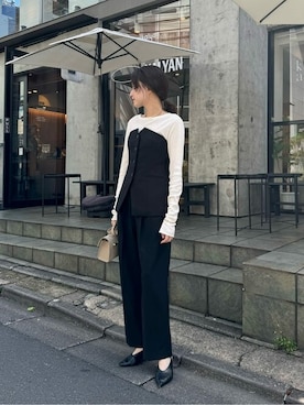 「Whim Gazette（ウィムガゼット）のアイテム（その他トップス）」を使った、wgkatoさん（レディース・167cm）の秋コーディネート