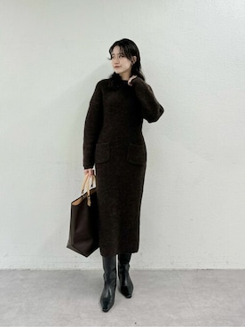 「Whim Gazette（ウィムガゼット）のアイテム（ブーツ）」を使った、wgkatoさん（レディース・167cm）の秋コーディネート
