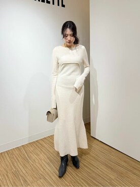 「Whim Gazette（ウィムガゼット）のアイテム（ブーツ）」を使った、wgkatoさん（レディース・167cm）の秋コーディネート