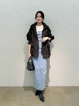 「Whim Gazette（ウィムガゼット）のアイテム（その他アウター）」を使った、wgkatoさん（レディース・167cm）の冬コーディネート