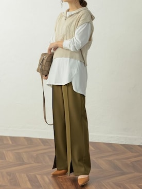 reedit_officialさん（レディース・162cm）の冬コーディネート