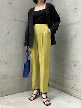 「リエディ」｜「アイテム（ノーカラージャケット）」を使った、reedit_officialさん（レディース・162cm）の春コーディネート