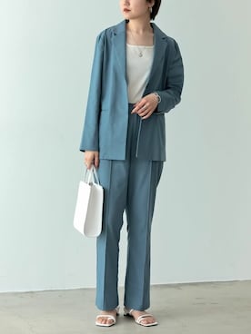 「アイテム（バッグ、ホワイト系）」を使った、reedit_officialさん（レディース・162cm）の春コーディネート