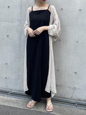 「リエディ」｜「アイテム（ジャンパースカート）」を使った、reedit_officialさん（レディース・162cm）の春コーディネート