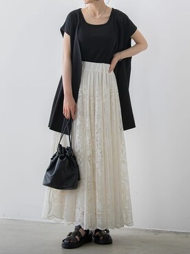 reedit_officialさん（レディース・162cm）の夏コーディネート