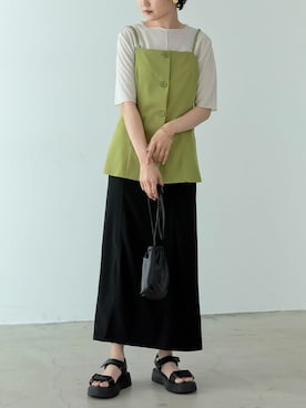 reedit_officialさん（レディース・162cm）の夏コーディネート