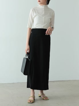 「アイテム（サンダル、グリーン系）」を使った、reedit_officialさん（レディース・162cm）の夏コーディネート