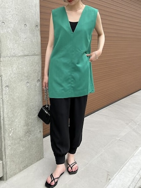 「ジョガーパンツ」｜reedit_officialさん（レディース・162cm）の夏コーディネート