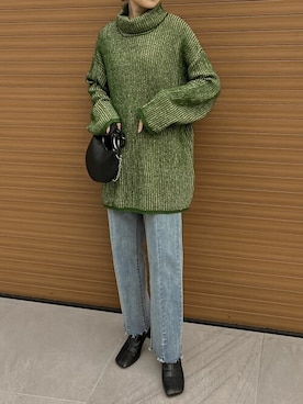 「Re:EDIT（リエディ）のアイテム（デニムパンツ）」を使った、reedit_officialさん（レディース・162cm）の夏コーディネート