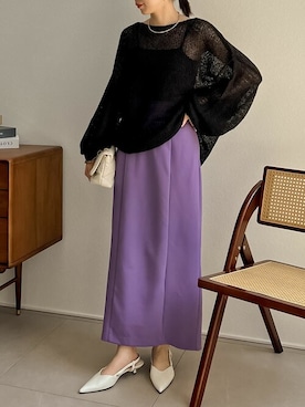 「ナロースカート」｜reedit_officialさん（レディース・162cm）の夏コーディネート