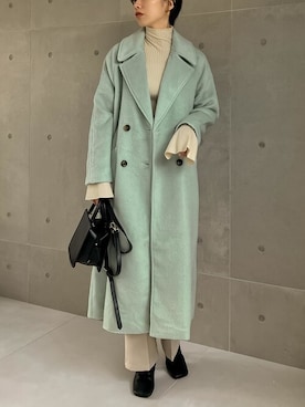 「リエディ」｜「アイテム（チェスターコート）」を使った、reedit_officialさん（レディース・162cm）の夏コーディネート