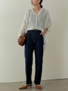 「リエディ」｜「アイテム（その他シューズ）」を使った、reedit_officialさん（レディース・162cm）の夏コーディネート
