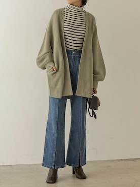 「フレアデニム」｜reedit_officialさん（レディース・162cm）の秋コーディネート