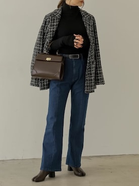 「Re:EDIT（リエディ）の足袋ブーツ（ブーツ）」を使った、reedit_officialさん（レディース・162cm）の秋コーディネート