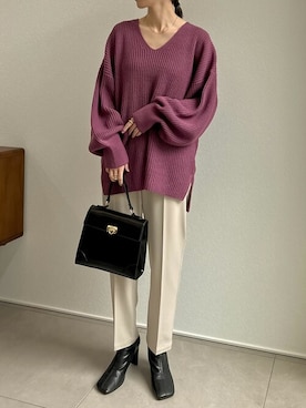 「Re:EDIT（リエディ）のアイテム（バッグ）」を使った、reedit_officialさん（レディース・162cm）の秋コーディネート