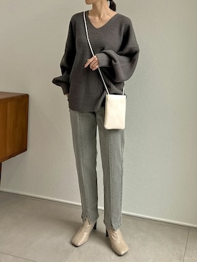 「モノトーン」｜reedit_officialさん（レディース・162cm）の秋コーディネート