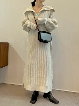 「Re:EDIT（リエディ）のアイテム（ワンピース）」を使った、reedit_officialさん（レディース・162cm）の秋コーディネート