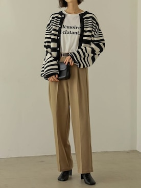 「Re:EDIT（リエディ）のアイテム（その他パンツ）」を使った、reedit_officialさん（レディース・162cm）の秋コーディネート