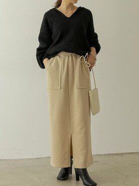 「ベイカースカート」｜reedit_officialさん（レディース・162cm）の冬コーディネート
