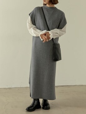 reedit_officialさん（レディース・163cm）の冬コーディネート