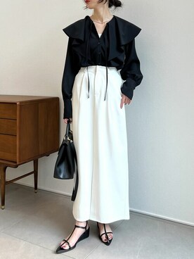 「ブラウスコーデ」｜reedit_officialさん（レディース・158cm）の冬コーディネート