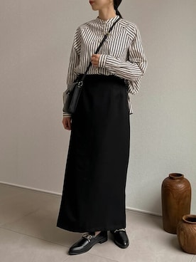 「Re:EDIT（リエディ）のアイテム（バッグ）」を使った、reedit_officialさん（レディース・158cm）の冬コーディネート