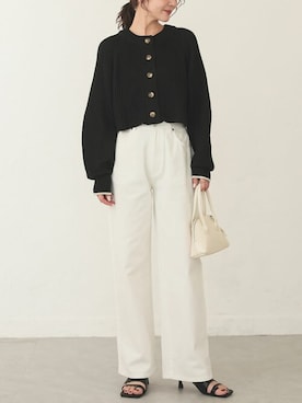 「Re:EDIT（リエディ）のアイテム（バッグ）」を使った、reedit_officialさん（レディース・158cm）の冬コーディネート