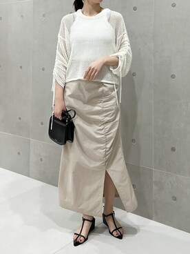 「袖コンシャス」｜reedit_officialさん（レディース・158cm）の春コーディネート