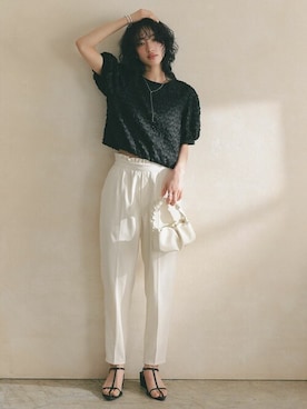 「モノトーン」｜reedit_officialさん（レディース・167cm）の春コーディネート