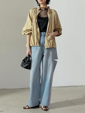 「リエディ」｜「アイテム（ブルゾン）」を使った、reedit_officialさん（レディース・166cm）の春コーディネート