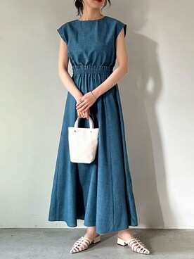「リエディ」｜「アイテム（サンダル）」を使った、reedit_officialさん（レディース・158cm）の夏コーディネート