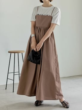 「リエディ」｜「アイテム（サンダル）」を使った、reedit_officialさん（レディース・162cm）の夏コーディネート