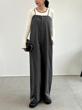 「リエディ」｜「アイテム（オールインワン・サロペット）」を使った、reedit_officialさん（レディース・158cm）の夏コーディネート