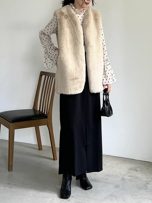 plnmyloveさまオーダー専用♡レオパードファーベスト&クリスマス用お洋服♡ 2025AW PRE ORDER][販売枚数1.4万枚突破]フォーファーミドル