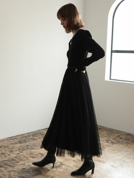 「アイテム（ワンピース/ドレス）」を使った、reedit_officialさん（レディース・175cm）の秋コーディネート