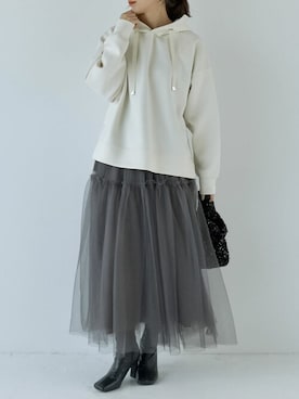 「リエディ」｜「アイテム（パーカー）」を使った、reedit_officialさん（レディース・158cm）の秋コーディネート