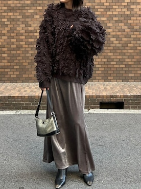 「リエディ」｜「アイテム（ブーツ）」を使った、reedit_officialさん（レディース・163cm）の冬コーディネート