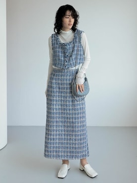 「リエディ」｜「アイテム（キャミソール）」を使った、reedit_officialさん（レディース・167cm）の冬コーディネート