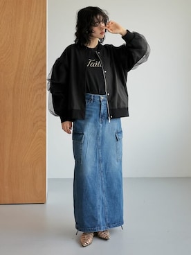 「リエディ」｜「アイテム（ブルゾン）」を使った、reedit_officialさん（レディース・167cm）の冬コーディネート