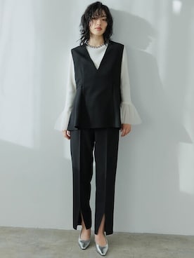 「リエディ」｜「アイテム（パンプス）」を使った、reedit_officialさん（レディース・167cm）の冬コーディネート