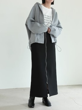 「リエディ」｜「アイテム（ブルゾン）」を使った、reedit_officialさん（レディース・162cm）の冬コーディネート