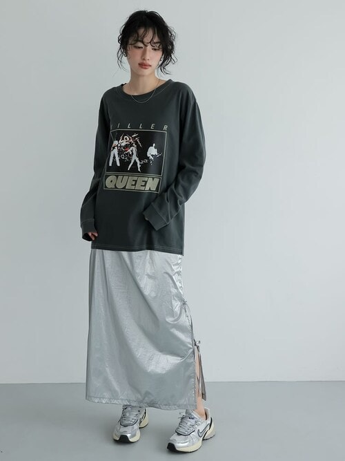 セール】[2024SS COLLECTION]ナイロンシマーメタリックサイド