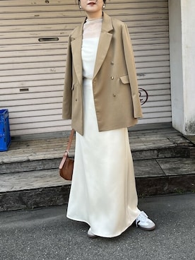 「リエディ」｜「アイテム（ジャケット/アウター）」を使った、reedit_officialさん（レディース・163cm）の春コーディネート