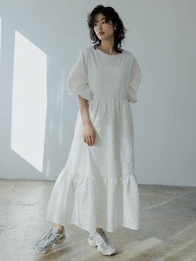 「リエディ」｜「アイテム（ワンピース/ドレス）」を使った、reedit_officialさん（レディース・167cm）の春コーディネート