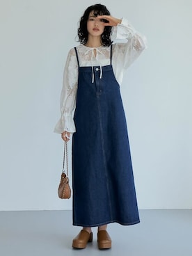 「リエディ」｜「アイテム（ワンピース/ドレス）」を使った、reedit_officialさん（レディース・167cm）の春コーディネート