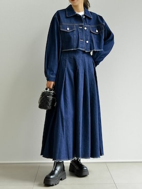「リエディ」｜「アイテム（ジャケット/アウター）」を使った、reedit_officialさん（レディース・158cm）の春コーディネート
